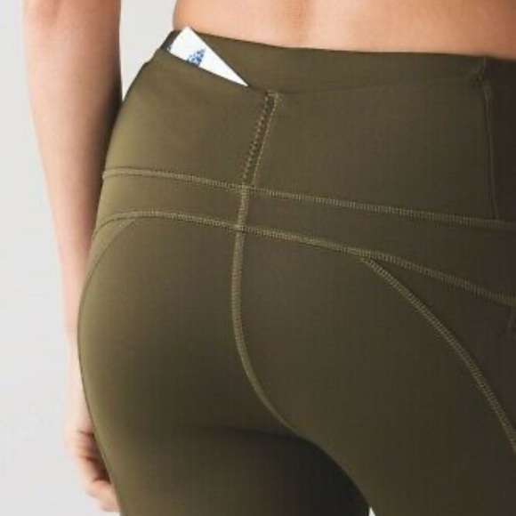 First Mile Tech Tight 2 Military Green Run Tech Fleece lined, zipper pockets - Picture 5 of 17